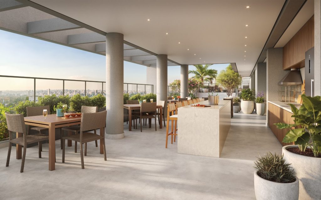 churrasqueira no rooftop